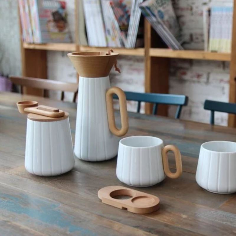 【穆德設計】職人手沖咖啡六件組 | 濾杯 | 濾杯架 | 咖啡杯 | 咖啡壺 | 咖啡匙 | 咖啡罐_1