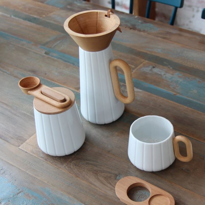 【穆德設計】職人手沖咖啡六件組 | 濾杯 | 濾杯架 | 咖啡杯 | 咖啡壺 | 咖啡匙 | 咖啡罐_3